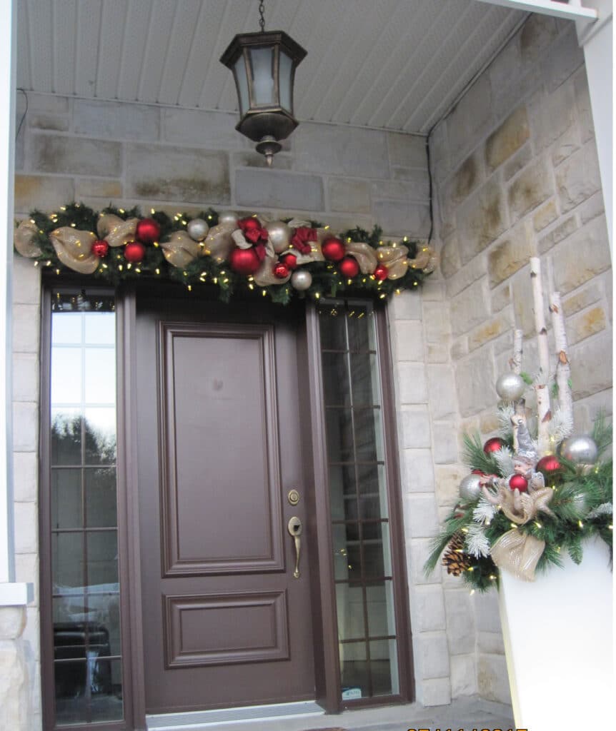 Terrasse ou balcon de Noël