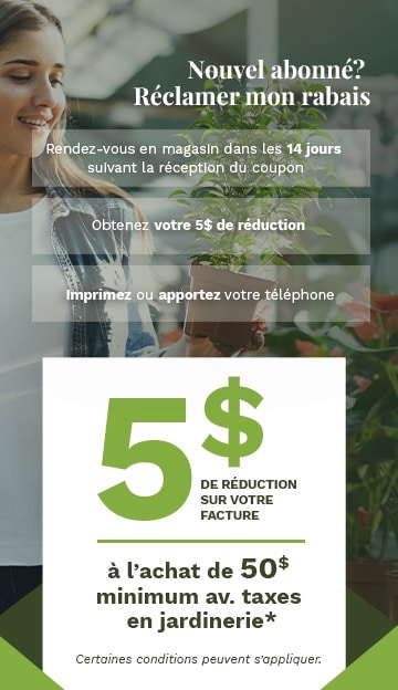 banniere 5 dollars abonnement infolettre jardindion 360 mob